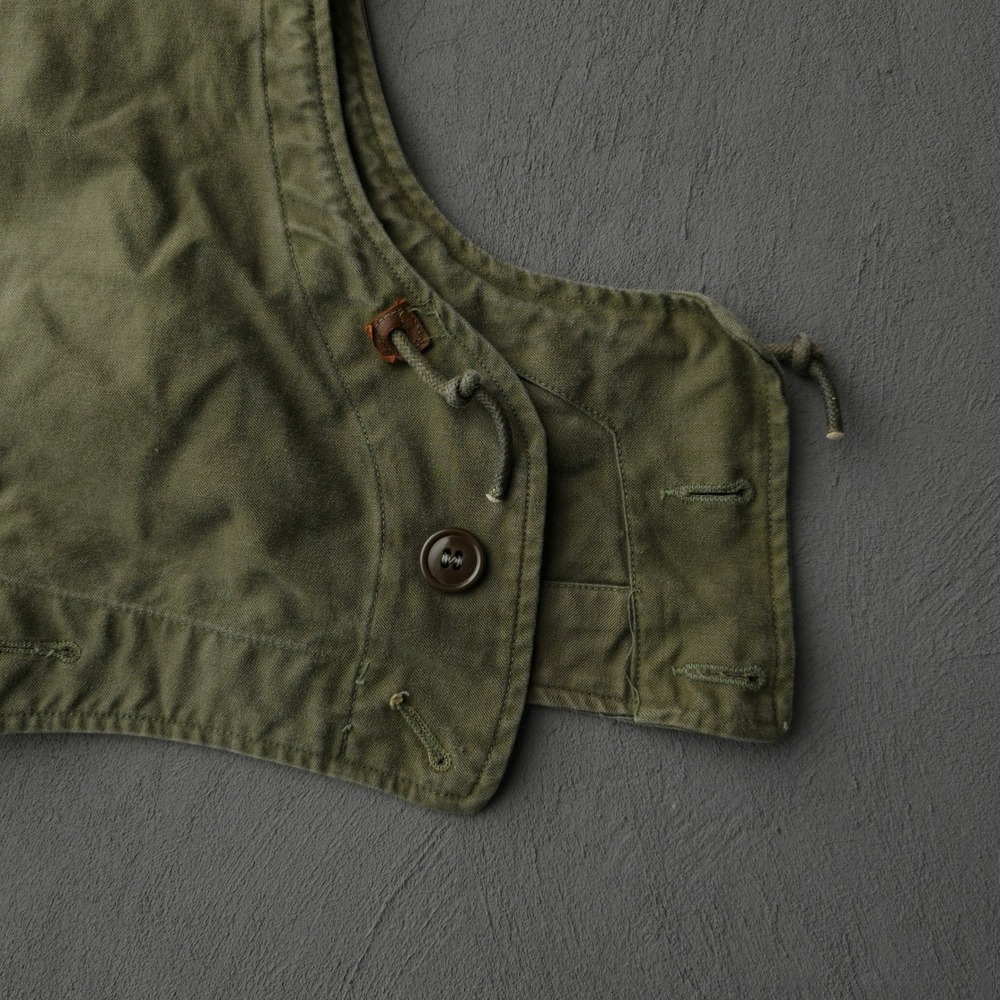 Vintage 1940s Green M-1943 Field Jacket Hood Medium Military US Army M-43 - Picture 3 of 10